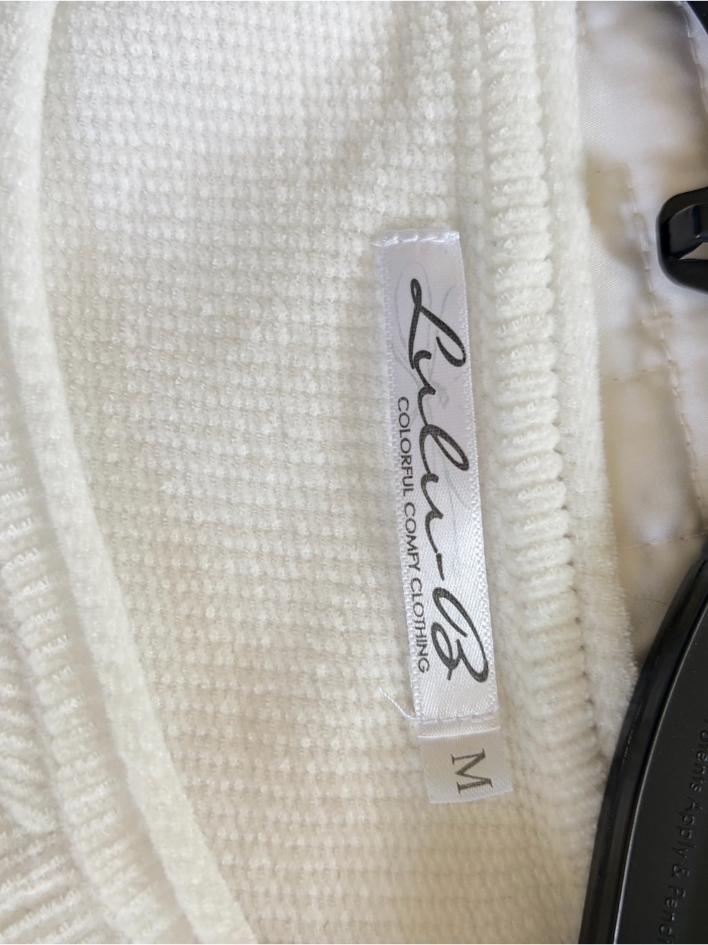 Women Long-Sleeve 'Surf Salt Sand' Top - White - Picture 3 of 3